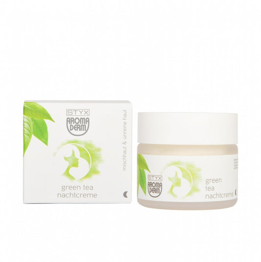 Green tea night cream|50ml|Aroma Derm